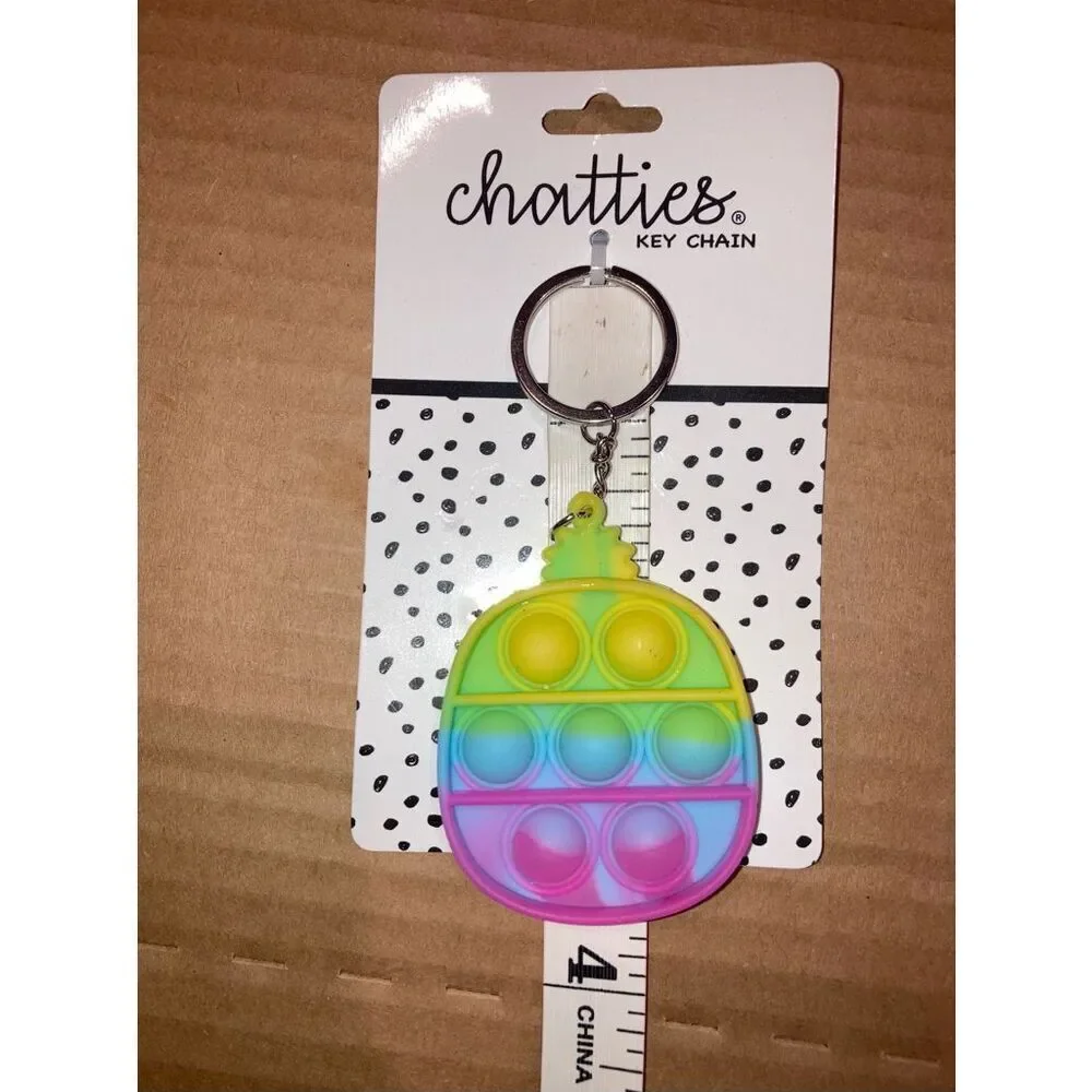 ☀️3/$9☀️ Chatties | Pineapple Fidget Key Chain